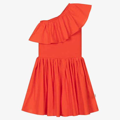 Molo-Teen Girls Red Asymmetric Dress | Childrensalon Outlet