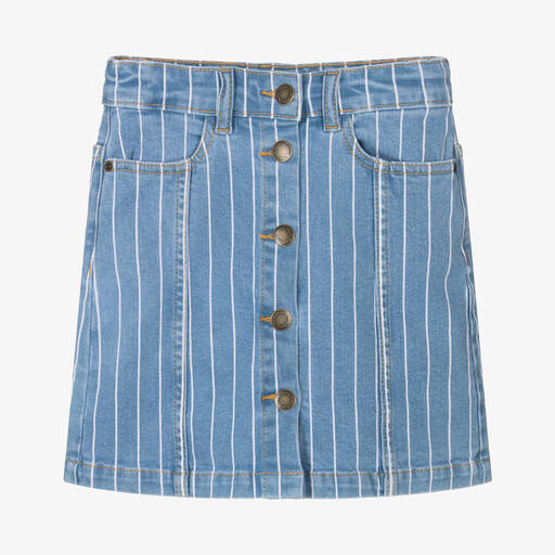 Molo-Teen Girls Striped Denim Skirt | Childrensalon Outlet