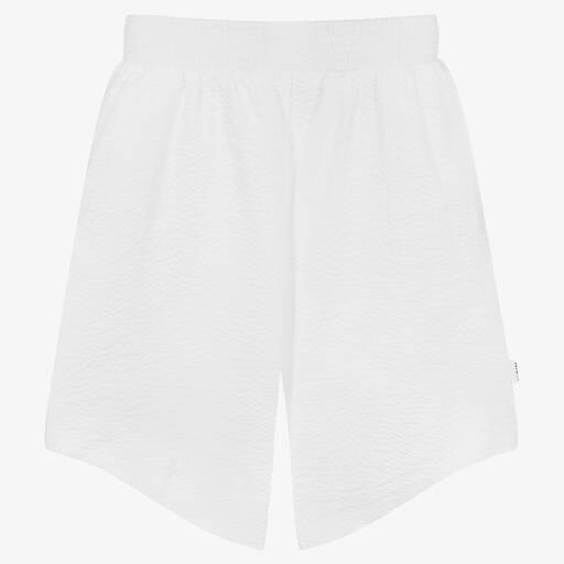 Molo-Teen Girls White Seersucker Shorts | Childrensalon Outlet