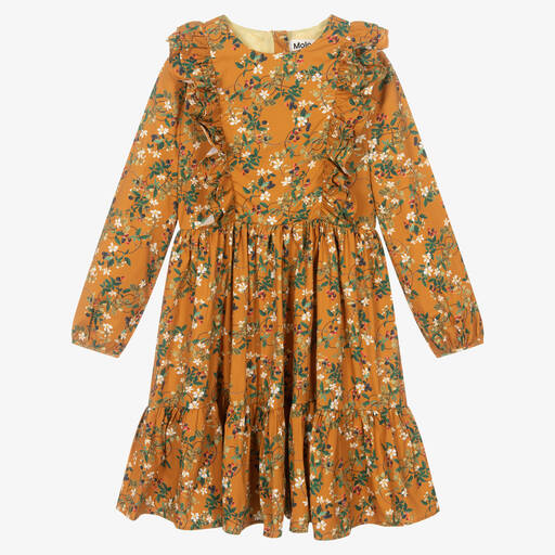 Molo-Teen Girls Yellow Floral Dress | Childrensalon Outlet