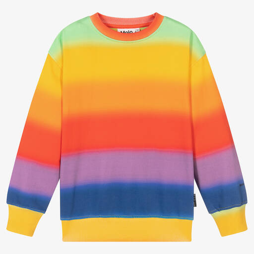 Molo-Teen Organic Cotton Rainbow Sweatshirt | Childrensalon Outlet