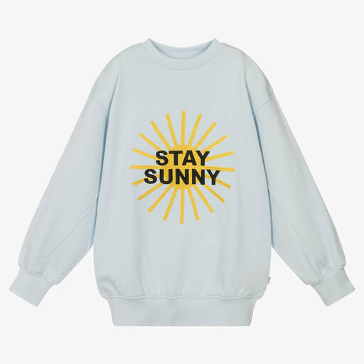Molo-Teen Pale Blue Sunny Cotton Sweatshirt | Childrensalon Outlet