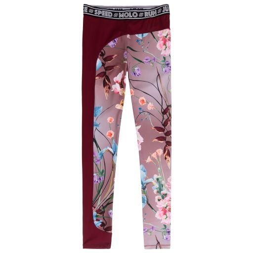 Molo-Teen Pink Floral Leggings | Childrensalon Outlet