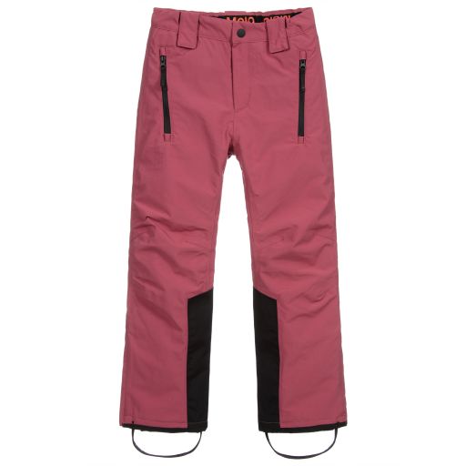Molo-Teen Pink Logo Ski Trousers | Childrensalon Outlet
