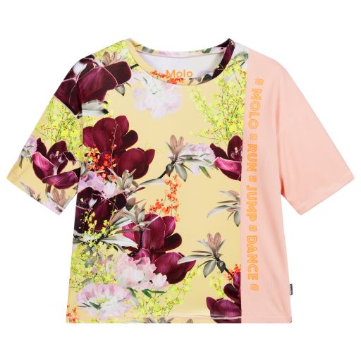 Molo-Teen Purple Floral T-Shirt | Childrensalon Outlet