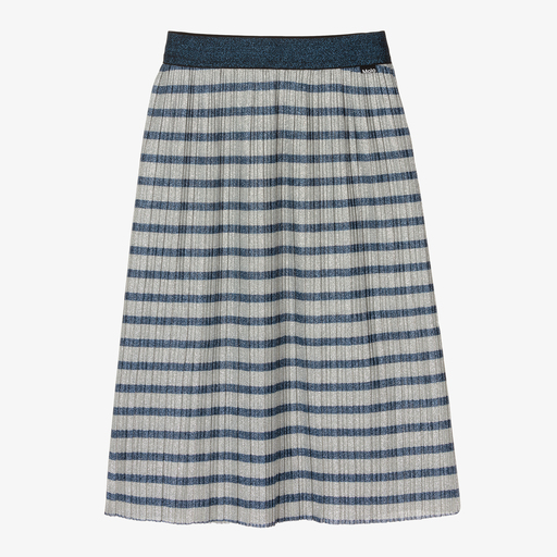Molo-Серебристая юбка с синим люрексом для подростков | Childrensalon Outlet