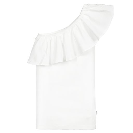 Molo-Teen White One-Shoulder Top | Childrensalon Outlet