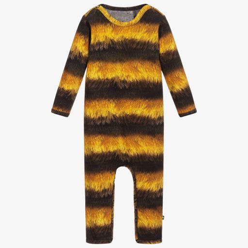 Molo-Черно-желтый ромпер из органического хлопка | Childrensalon Outlet