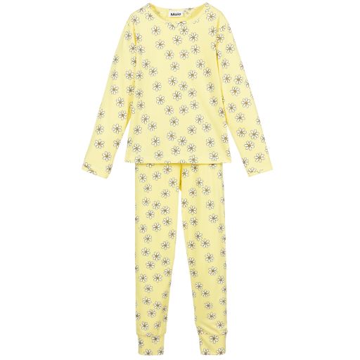 Molo-Yellow Organic Cotton Pyjamas | Childrensalon Outlet