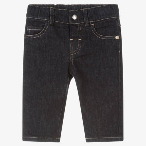 Moncler Enfant-بنطلون جينز أزرق داكن للأولاد | Childrensalon Outlet