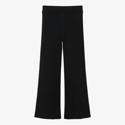 Moncler Enfant-Элегантные черные шерстяные брюки для девочек | Childrensalon Outlet