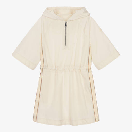 Moncler Enfant-Платье кремовое с лентами для девочек | Childrensalon Outlet