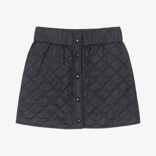 Moncler Enfant-Girls Navy Quilted A-Line Skirt | Childrensalon Outlet