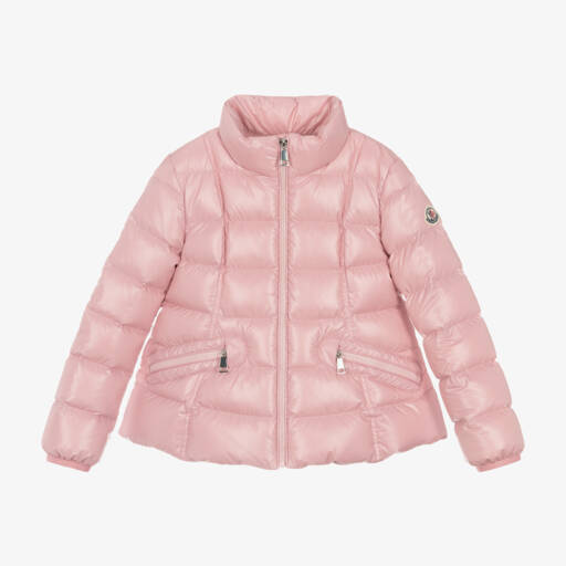 Moncler Enfant-Пуховик розовый для девочек | Childrensalon Outlet