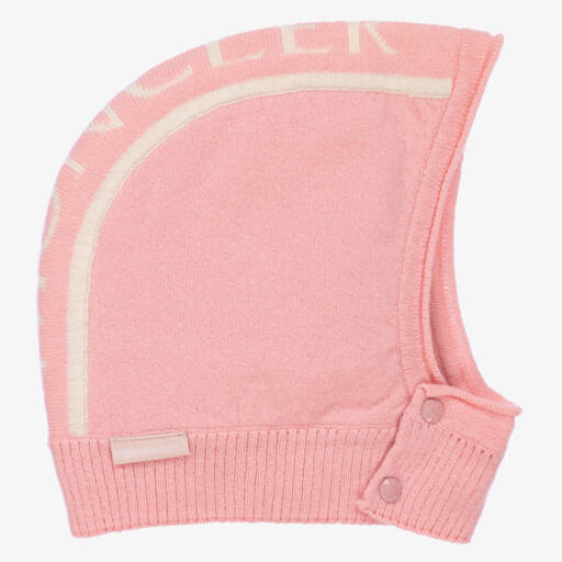 Moncler Enfant-Girls Soft Pink Wool Balaclava | Childrensalon Outlet