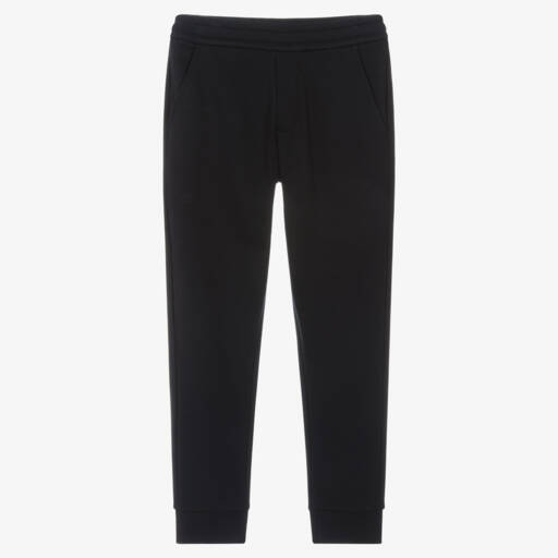 Moncler Enfant-بنطلون جوجرز كلاسيكي أزرق قطن للمراهقين | Childrensalon Outlet