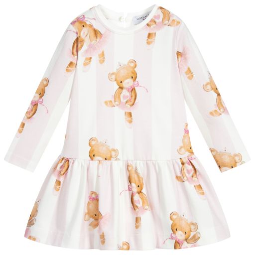 Monnalisa-Baby Cotton Jersey Dress | Childrensalon Outlet