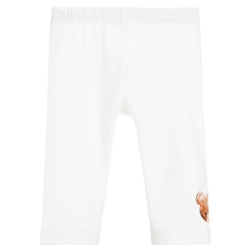 Monnalisa-Baby Girls Ivory Leggings | Childrensalon Outlet