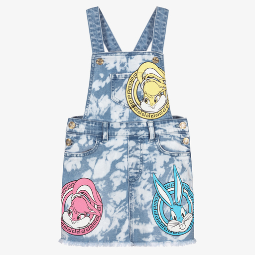 Monnalisa-Blue Bugs Bunny & Lola Dress | Childrensalon Outlet