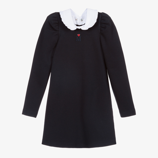Monnalisa-Blue Milano Jersey Dress | Childrensalon Outlet
