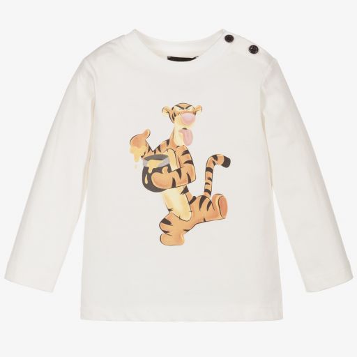 Monnalisa-Boys Ivory Disney Tigger Top | Childrensalon Outlet