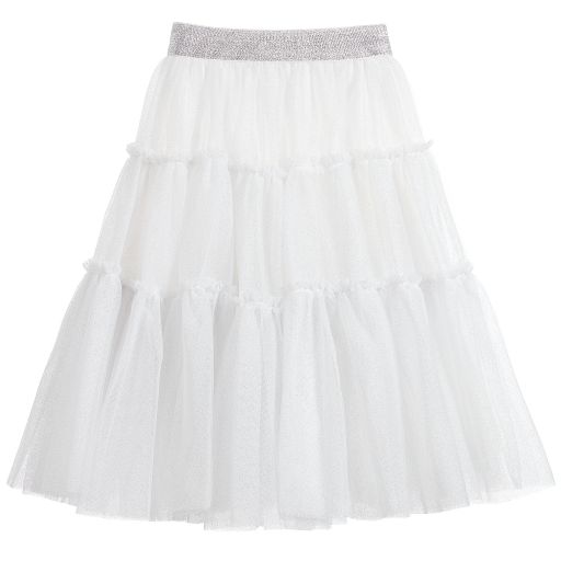 Monnalisa Chic-Girls Ballerina Tulle Skirt  | Childrensalon Outlet