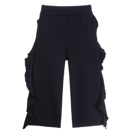 Monnalisa-Blaue Jersey-Hosen für Mädchen | Childrensalon Outlet