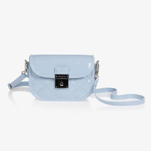 Monnalisa-Blaue gesteppte Gelee-Tasche 19 cm | Childrensalon Outlet