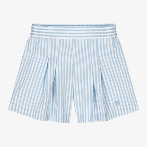 Monnalisa-Blau gestreifte Shorts für Mädchen | Childrensalon Outlet