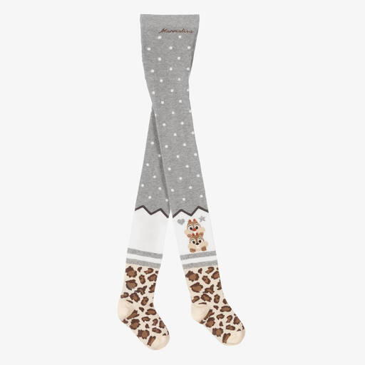 Monnalisa-Collants gris ChipnDale fille | Childrensalon Outlet