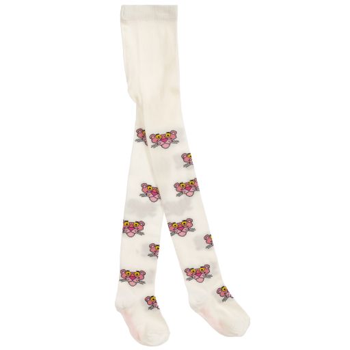 Monnalisa-Girls Ivory Cotton Tights | Childrensalon Outlet