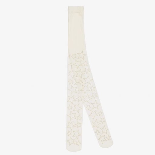 Monnalisa-Girls Ivory Nylon Tights | Childrensalon Outlet