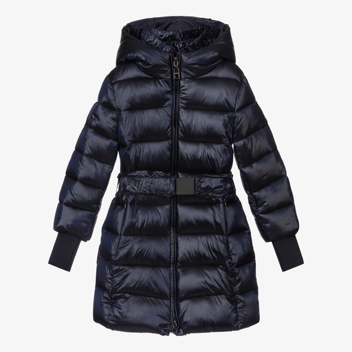 Monnalisa-Navyblauer Steppmantel für Mädchen | Childrensalon Outlet