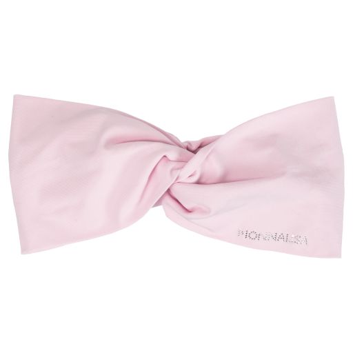 Monnalisa-Girls Pink Cotton Headband | Childrensalon Outlet