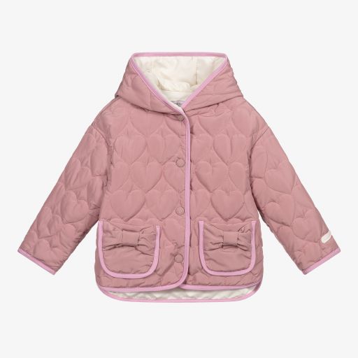 Monnalisa-Rosa Steppjacke für Babys (M) | Childrensalon Outlet