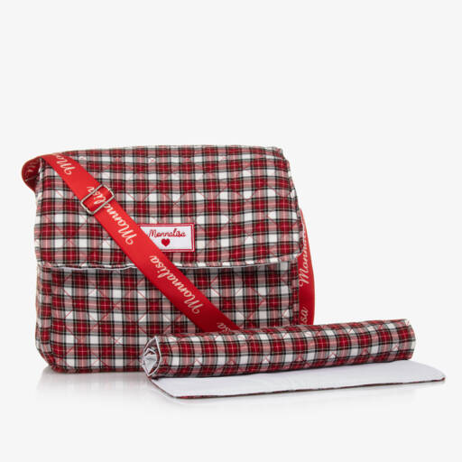 Monnalisa-Girls Quilted Tartan Nappy Bag | Childrensalon Outlet