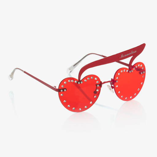 Monnalisa-Rote Kirsch-Sonnenbrille (M) | Childrensalon Outlet