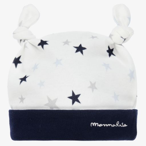 Monnalisa-قبعة قطن لون عاجي للأطفال | Childrensalon Outlet