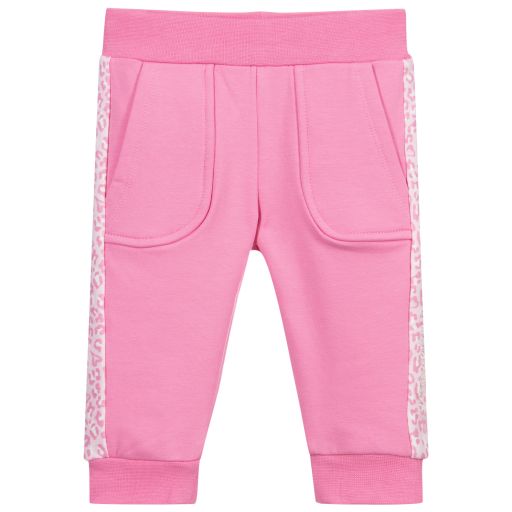 Monnalisa-Pink Cotton Baby Joggers | Childrensalon Outlet