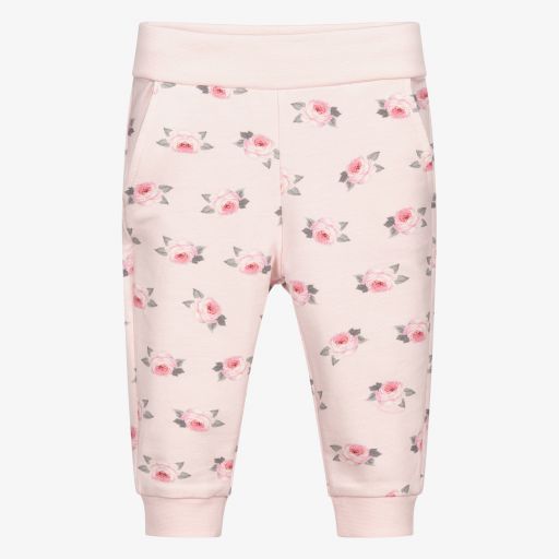 Monnalisa-Pantalon de jogging rose coton | Childrensalon Outlet