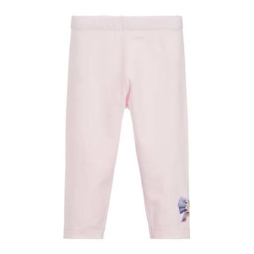 Monnalisa-Pinkfarbene Leggings aus Baumwolle | Childrensalon Outlet