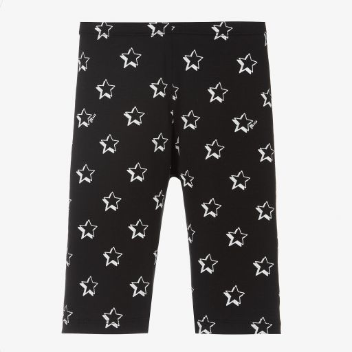 Monnalisa-Teen Black Cotton Cycling Shorts | Childrensalon Outlet