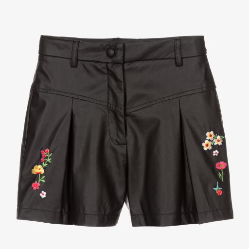 Monnalisa-Teen Kunstleder-Shorts (M) | Childrensalon Outlet