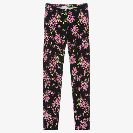 Monnalisa-Teen Girls Black Leggings | Childrensalon Outlet