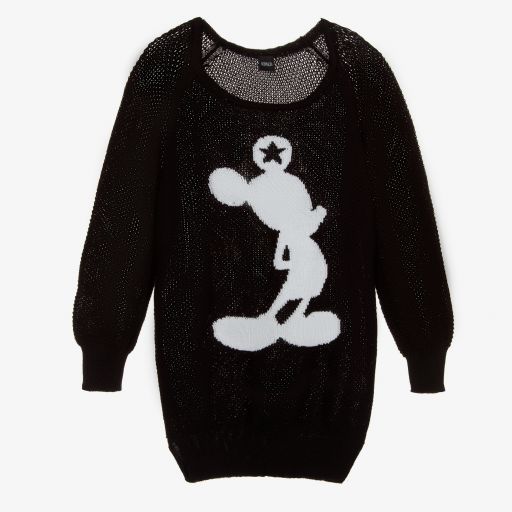 Monnalisa-Teen Girls Black Sweater | Childrensalon Outlet