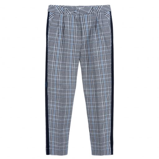 موناليزا-Teen Girls Blue Check Trousers | Childrensalon Outlet