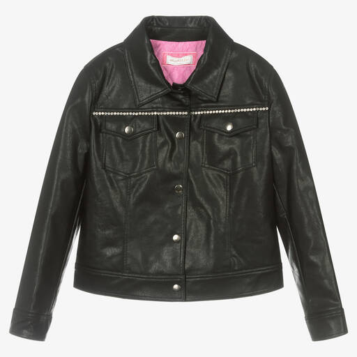 Monnalisa-Teen Girls Faux Leather Jacket | Childrensalon Outlet