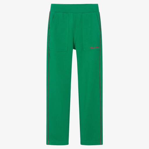 Monnalisa-Teen Girls Green Cotton Joggers | Childrensalon Outlet