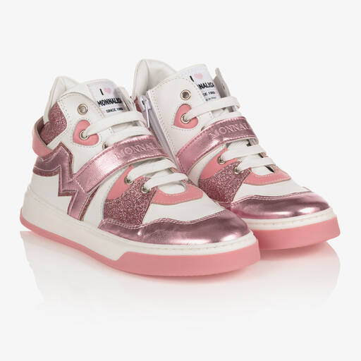 Monnalisa-Teen Girls High-Top Trainers | Childrensalon Outlet