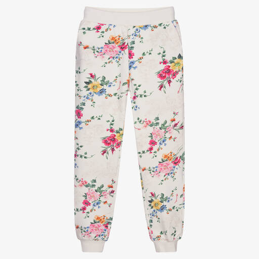 Monnalisa-Teen Girls Ivory Joggers | Childrensalon Outlet
